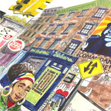 A street scene of Brooklyn painted with the Primary watercolour set.