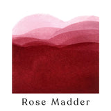 ombre swatch of Rose Madder watercolour paint