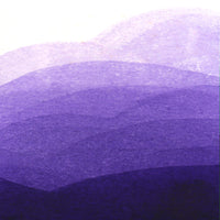 Ombre swatch of Violet watercolour paint.