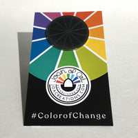 Blackout Wheel Pin Badge for Colour of Change